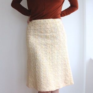Vintage 1960’s Floral Soutache Skirt